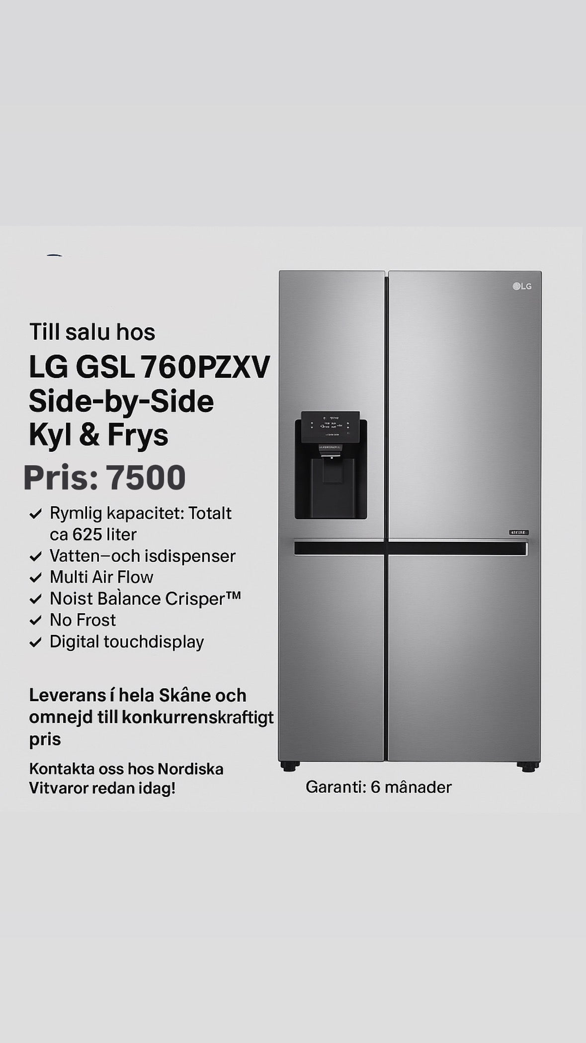 LG GSL760PZXV Side-by-Side Kyl & Frys