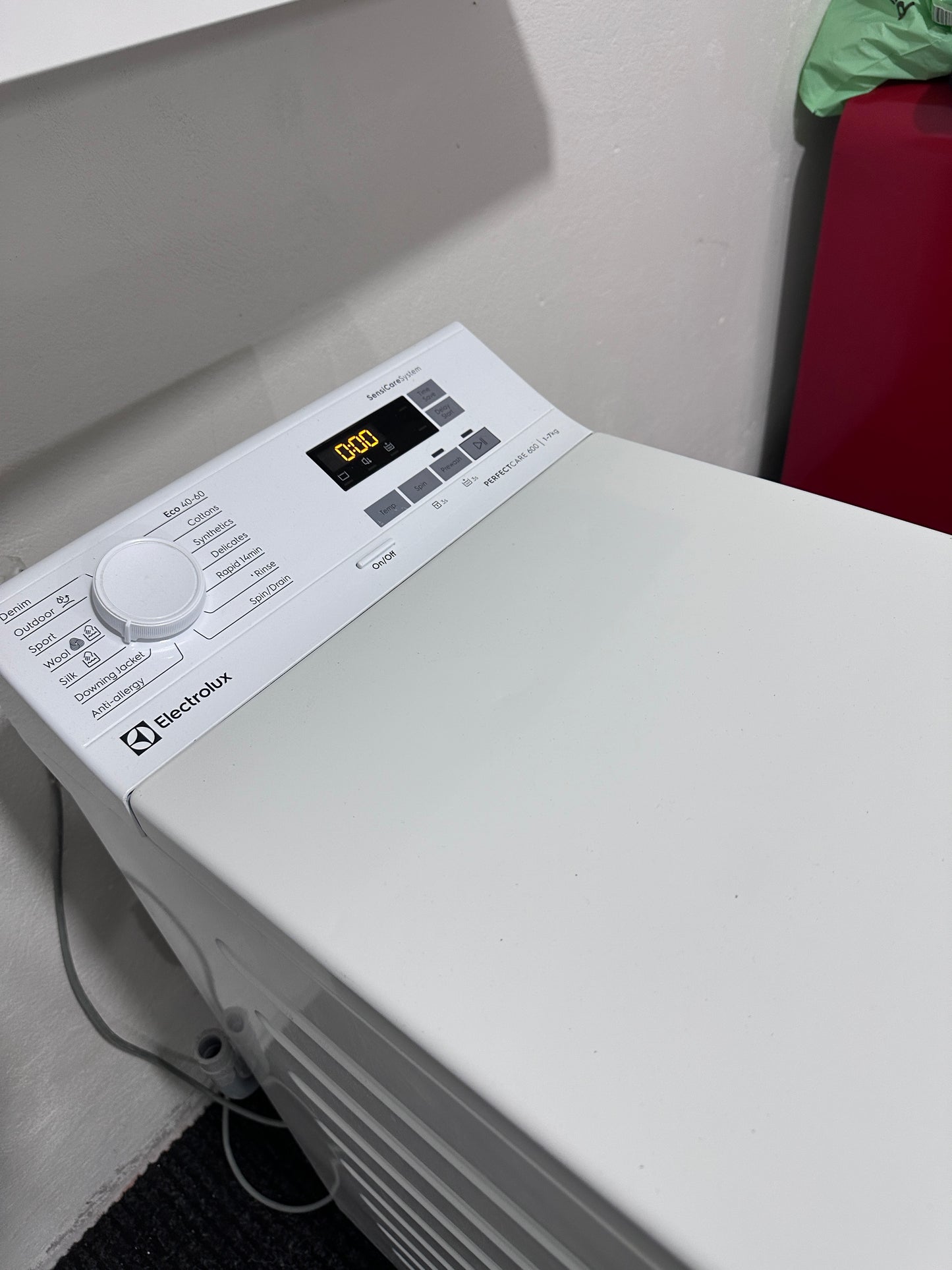 Electrolux toppmatad tvättmaskin