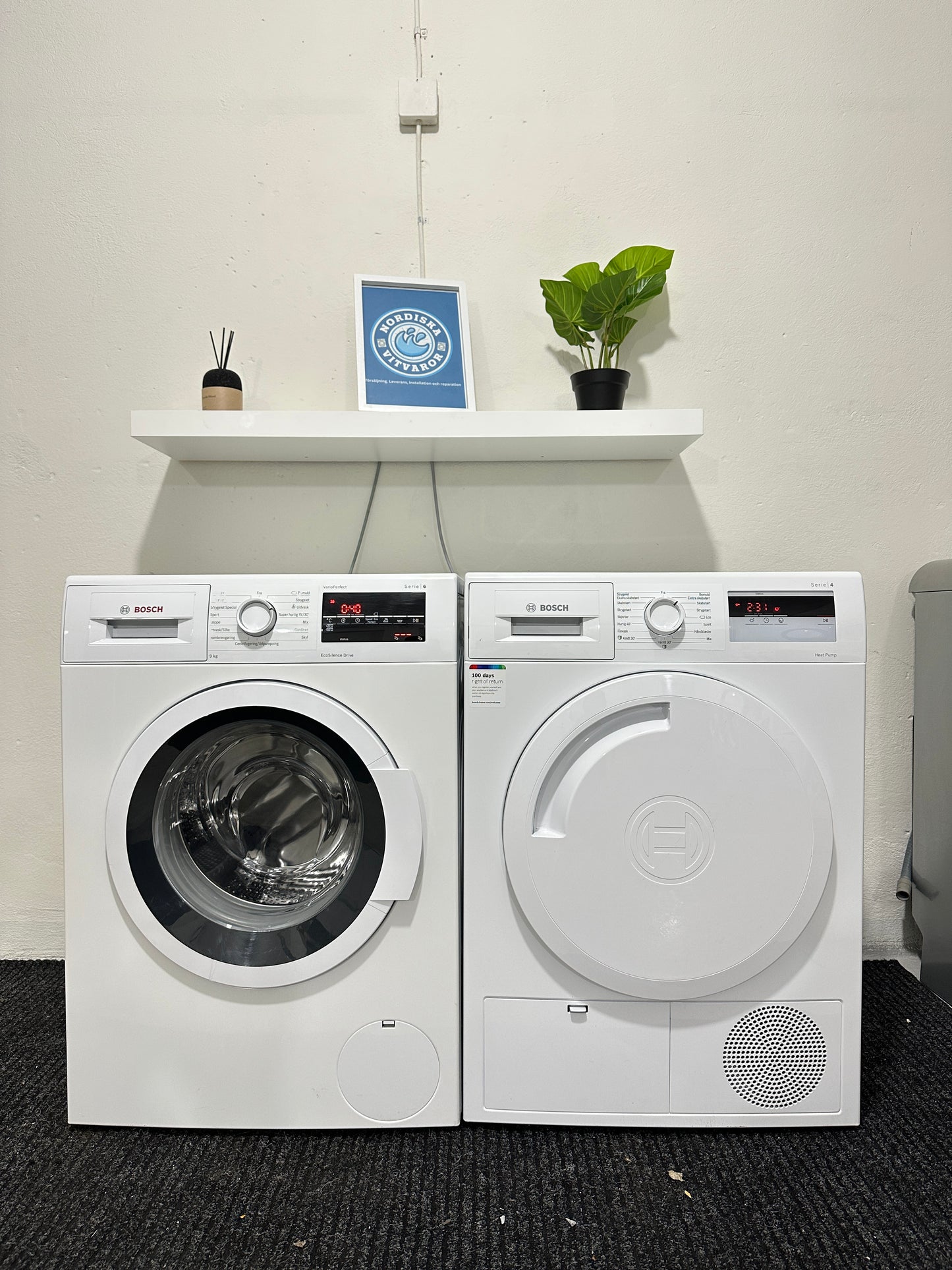 Bosch S6 och S4 tvättmaskin och torktumlare