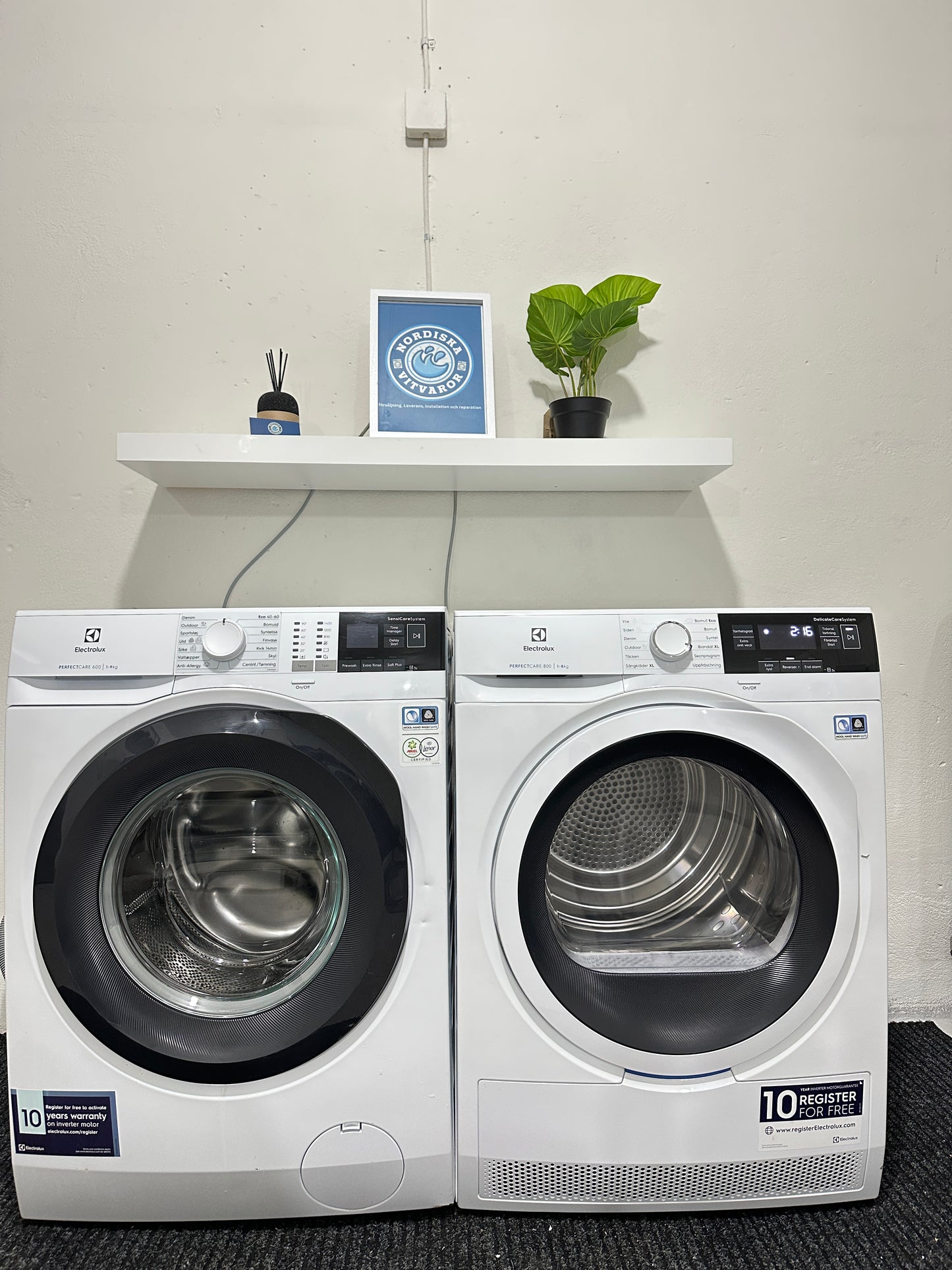 🧺 Electrolux EDH8000W2 + EW6F5349P3 – Komplett tvätt & tork i toppklass!
