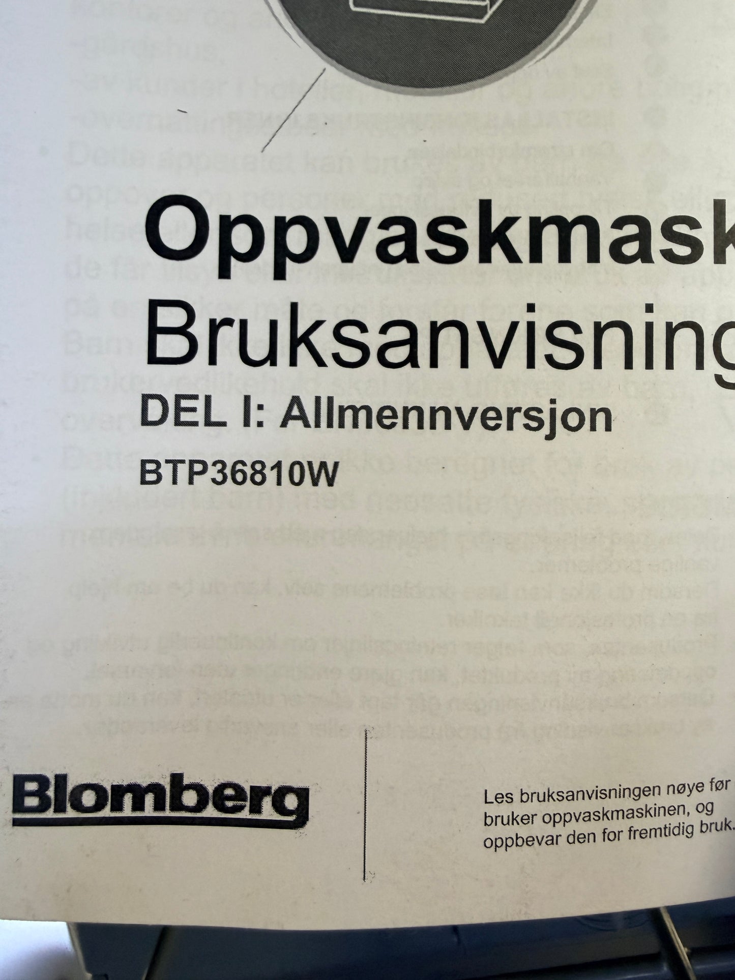✨ BLOMBERG BTP36810W Diskmaskin – Praktisk, tyst och energisnål! ✨