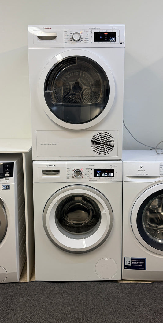Bosch Serie 8 tvätt och tork paket