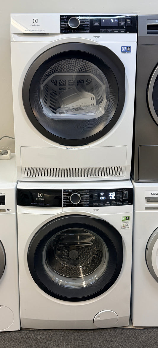 Electrolux perfect care 800 tvättmaskin + perfect care 900 torktumlare